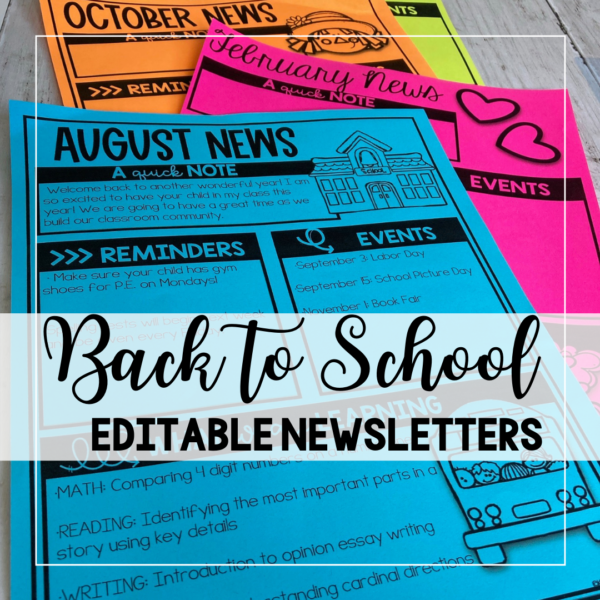 How to Create Effective Classroom Newsletters - Lip Gloss Learning and ...