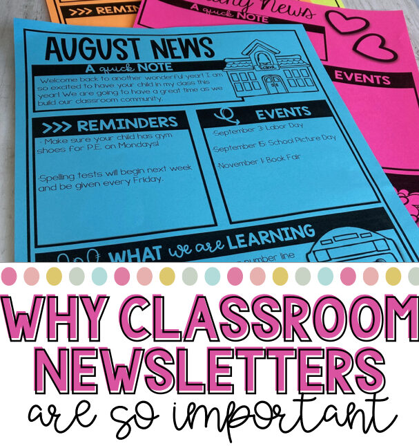 classroom newsletter templates