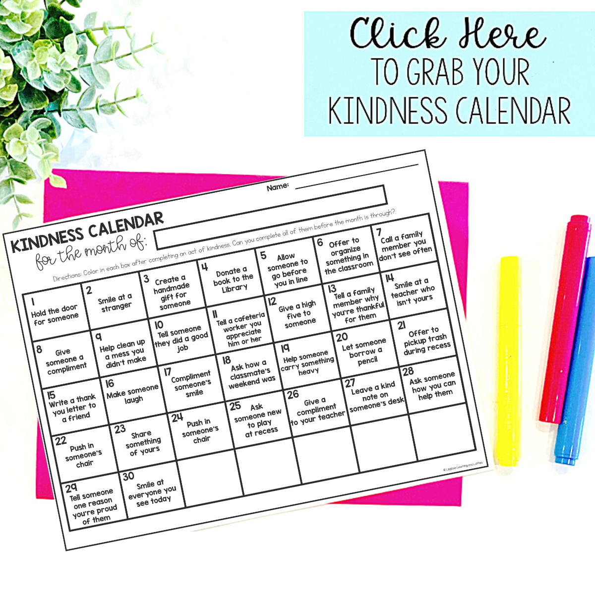 Teaching Kindness in the Classroom Lip Gloss Learning and Lattes