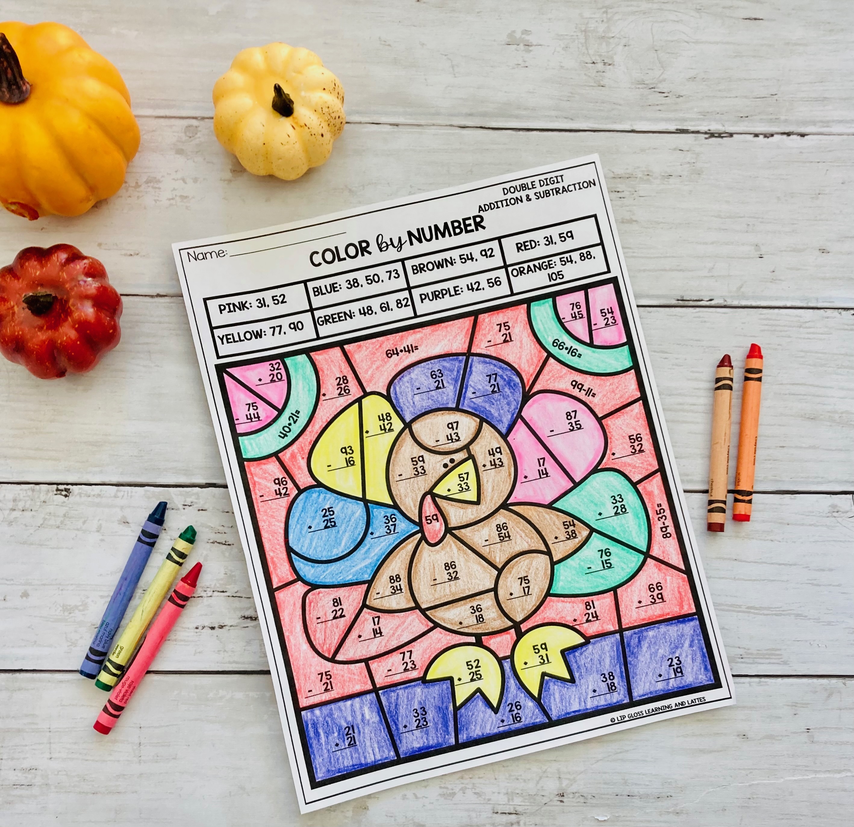 thanksgiving-addition-and-subtraction-color-by-number-sheets-lip