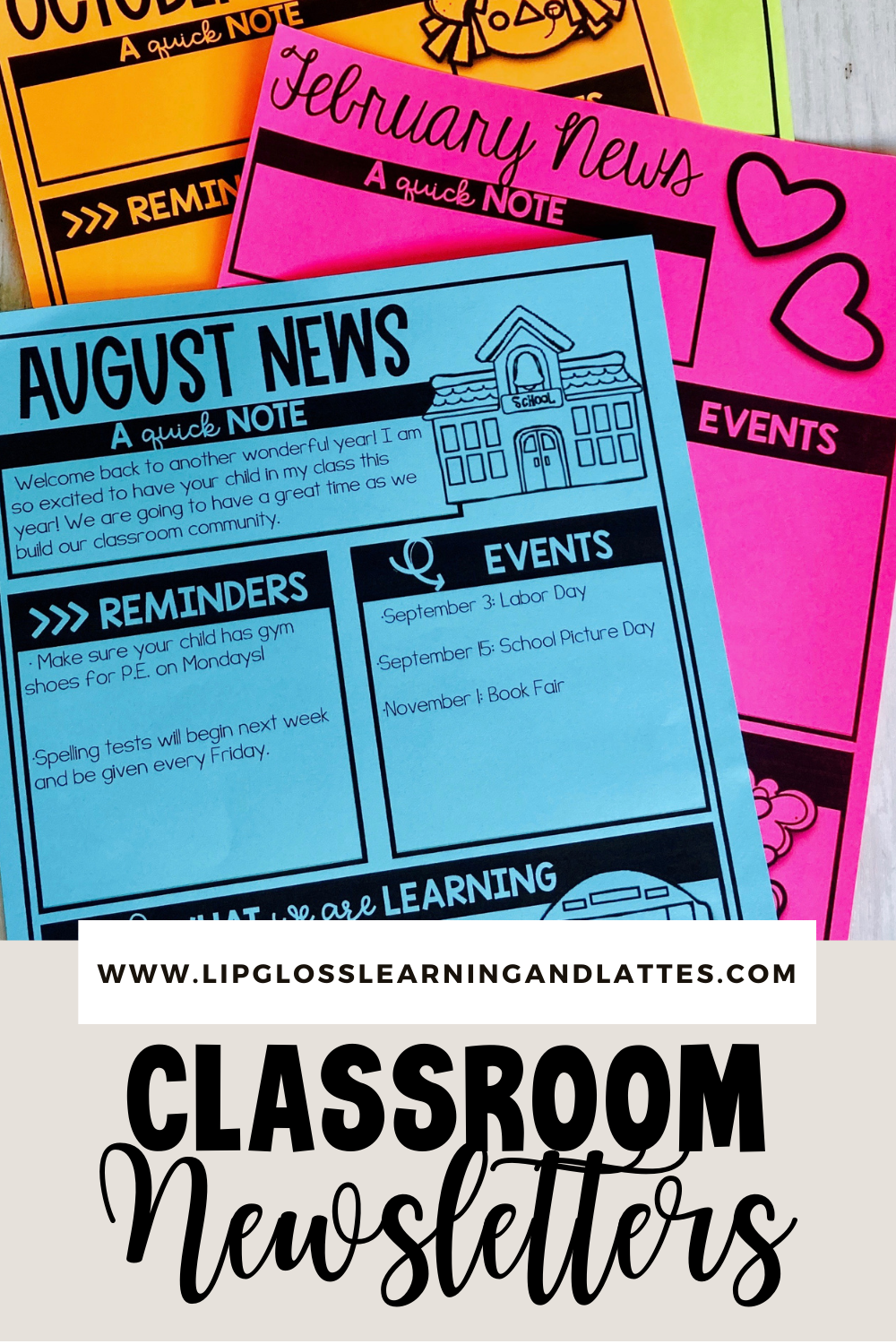 classroom newsletters