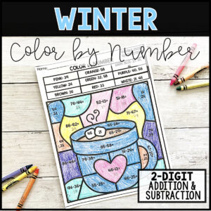 Winter-color-by-number-addition-and-subtraction-pages