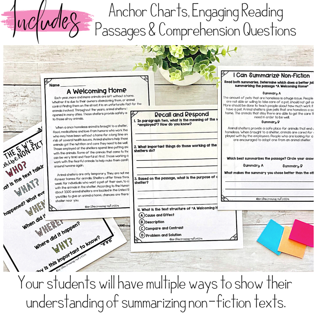 Summarizing nonfiction - Lip Gloss Learning and Lattes