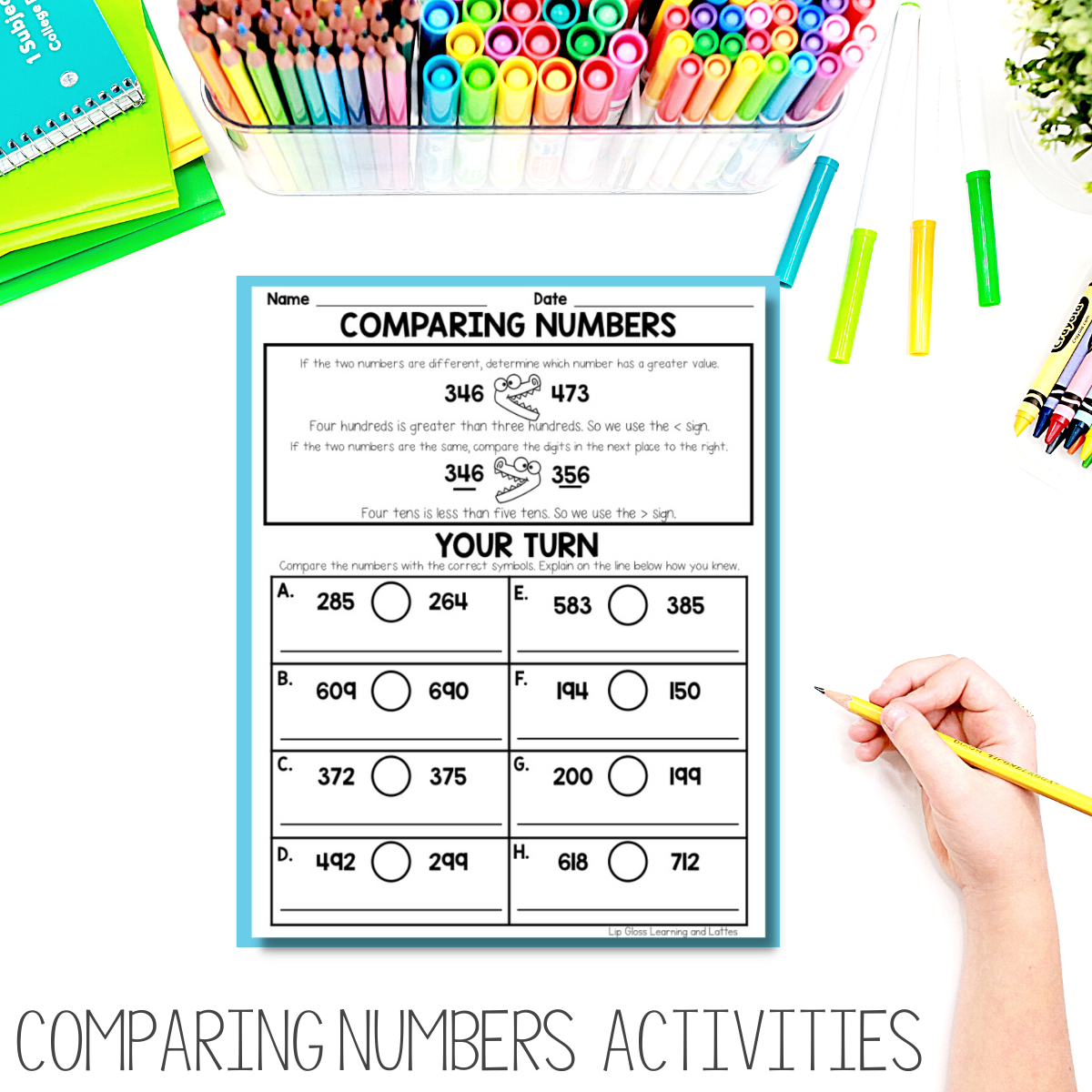 comparing-numbers-activities