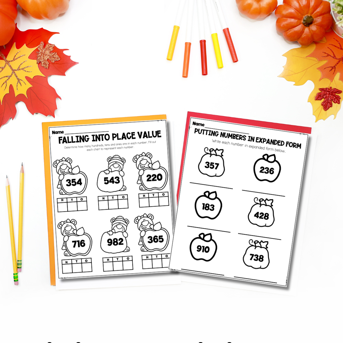 fall-math-activities-place-value-worksheets 