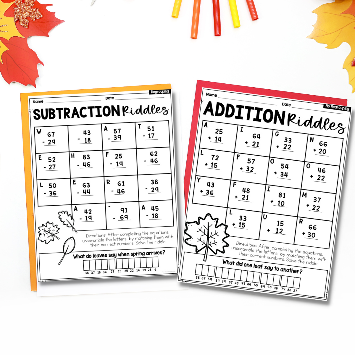 math-riddle-worksheets-addition-and-subtraction