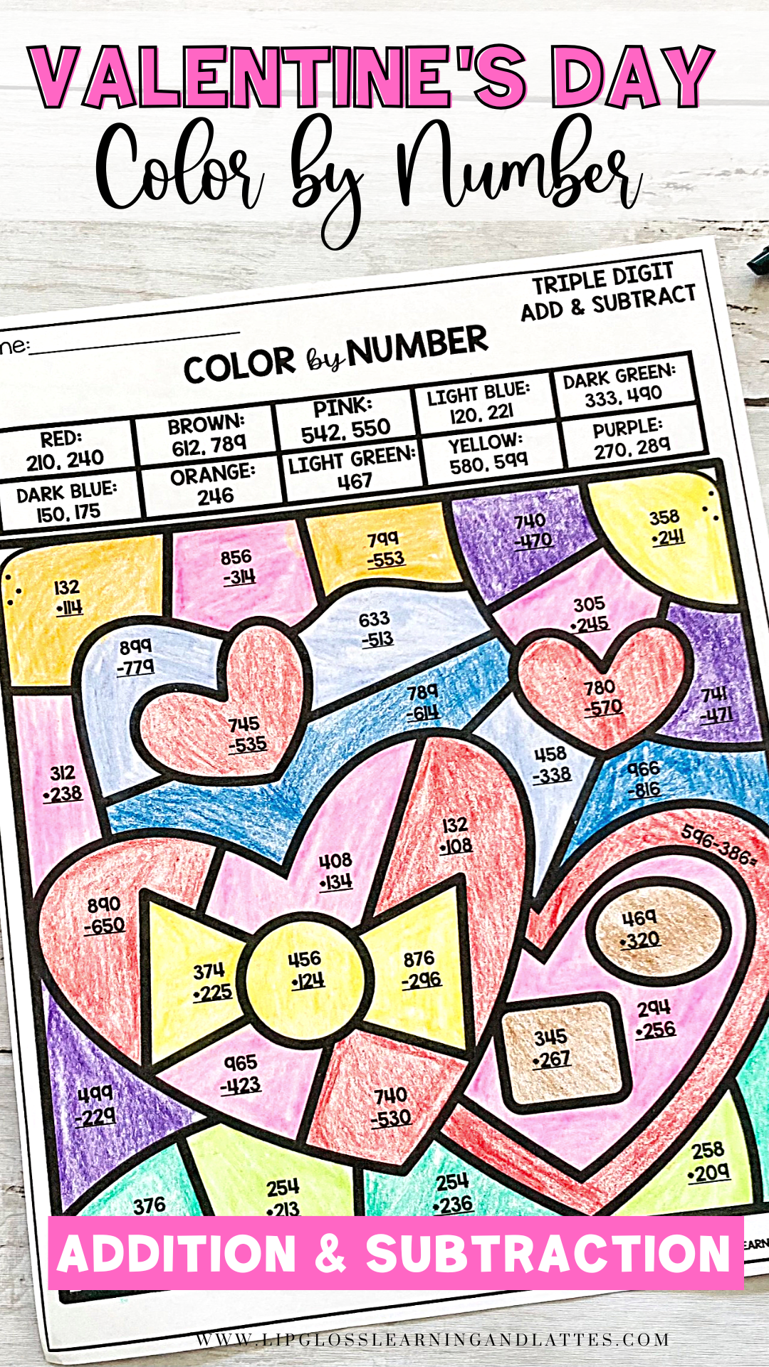 valentines-activities-math-color-by-number 