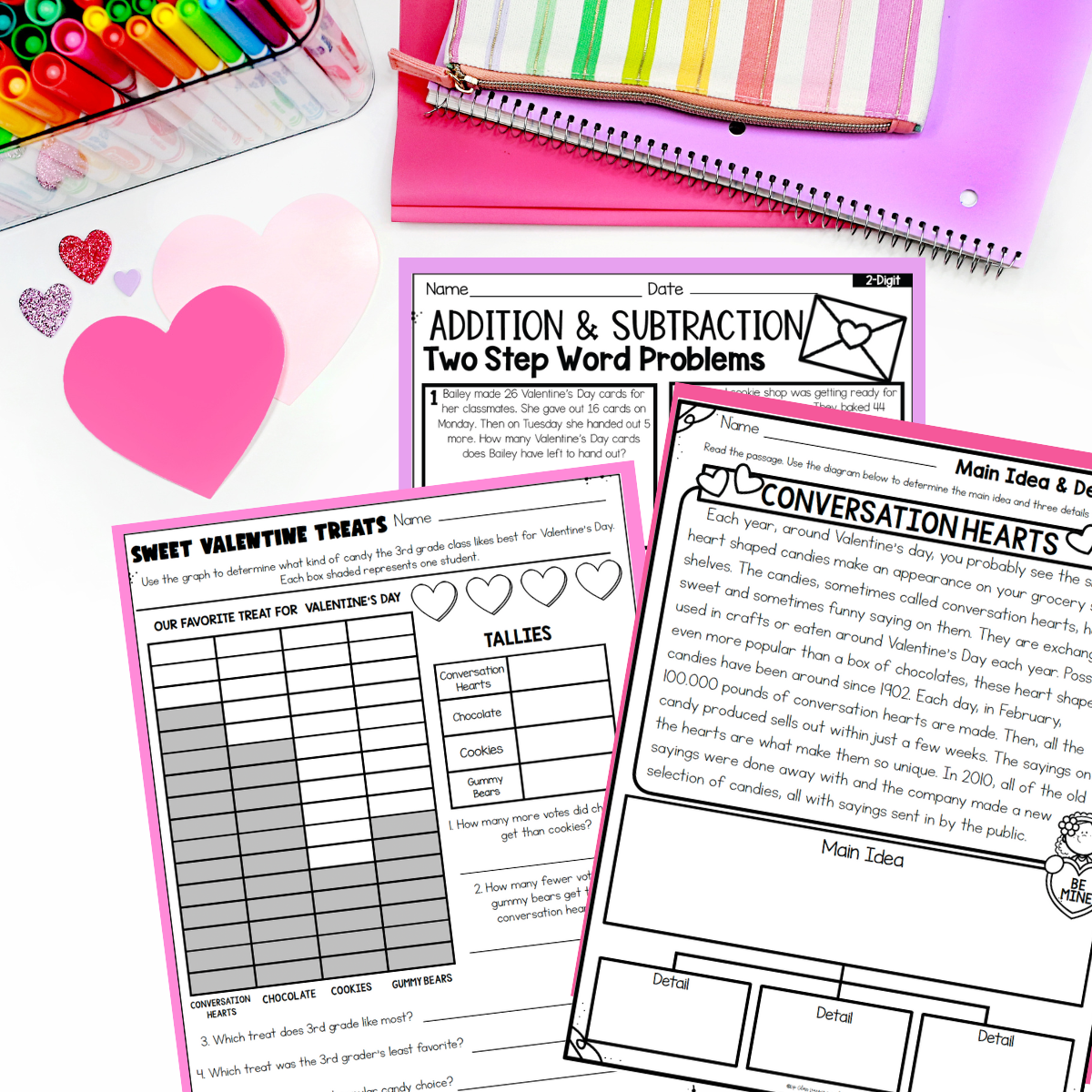 valentines-activities-math-and-reading-comprehension 