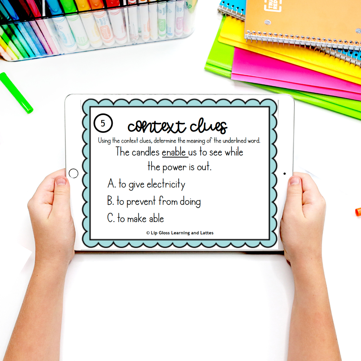 Context clues boom cards.