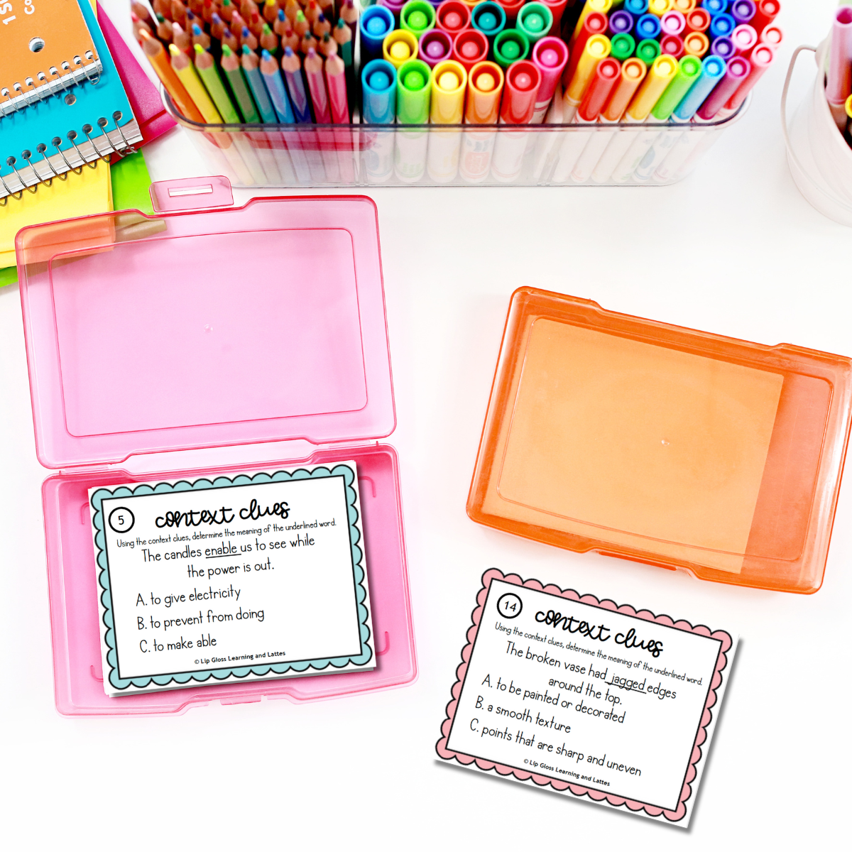 Context clues task cards.
