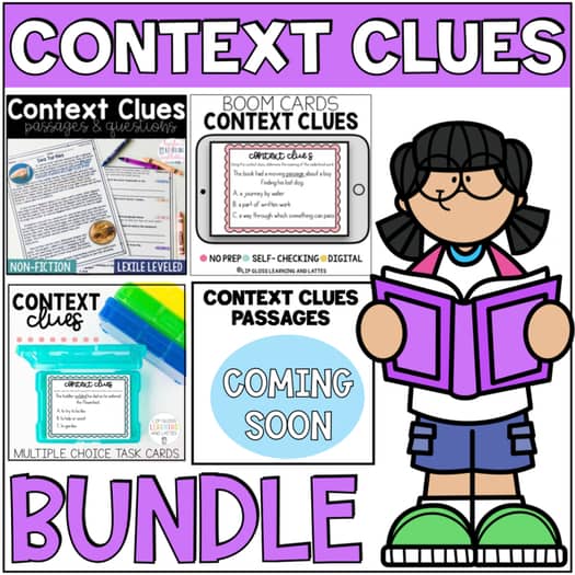 Context clues worksheets and games.