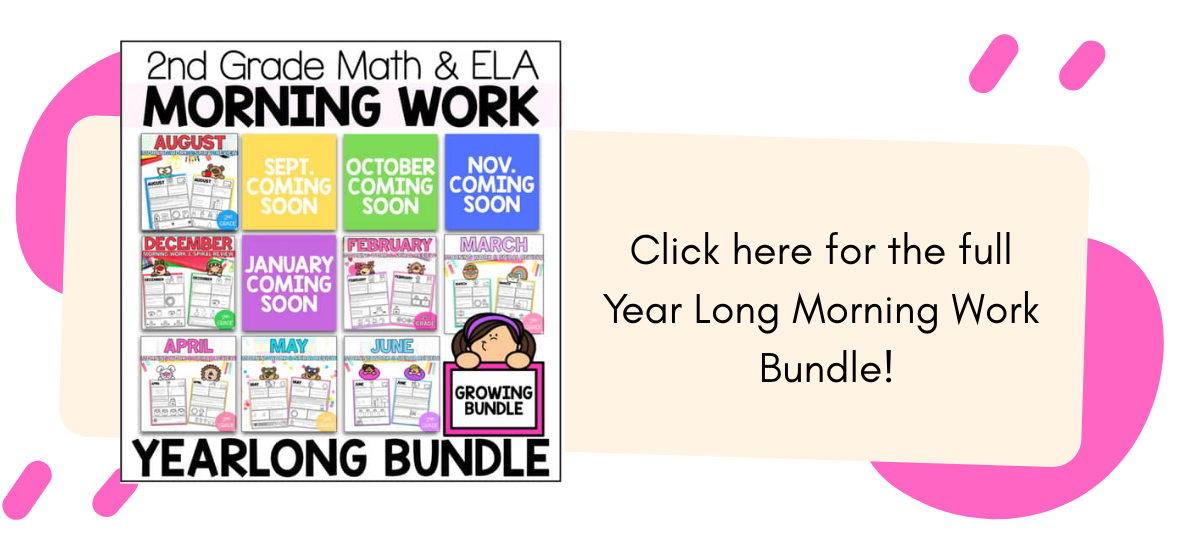 Click for the year long morning work bundle.